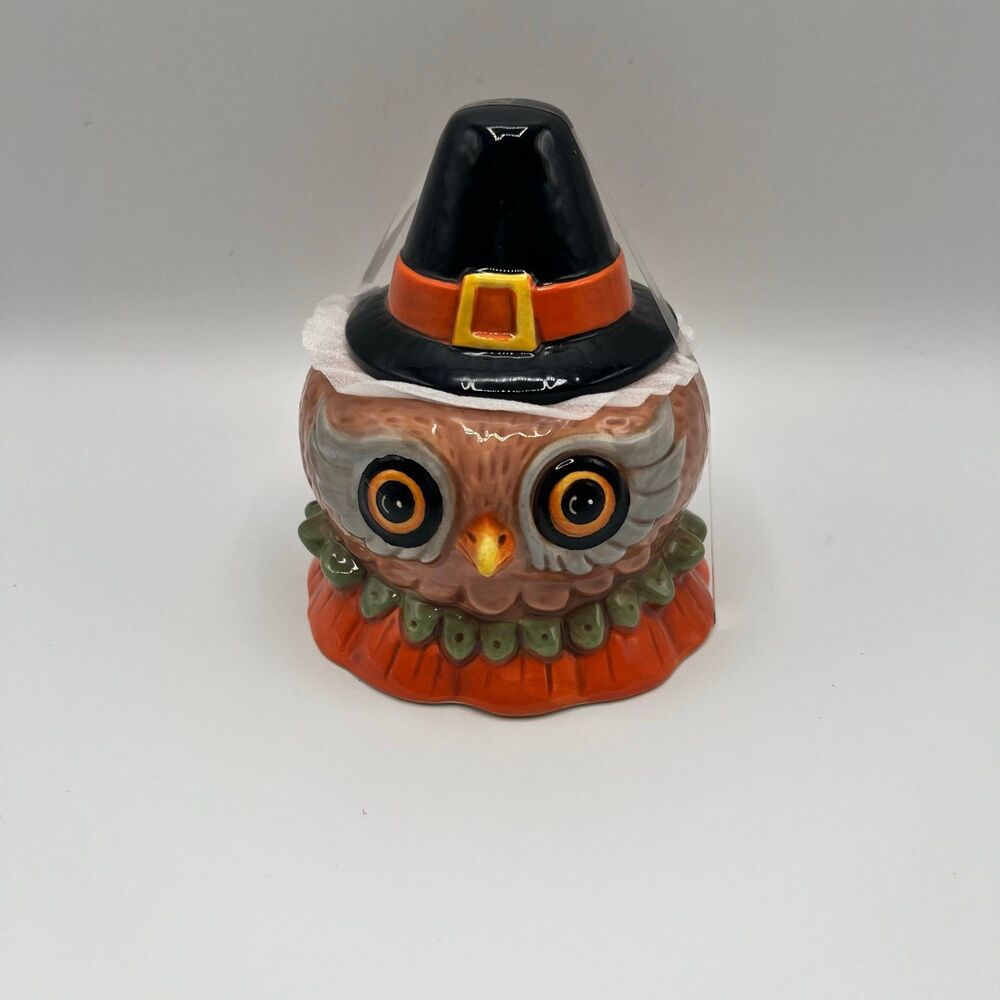 NWOT Johanna Parker OWL Critter Lidded Mini Canister